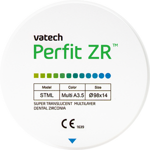 Диск многослойный из диоксида циркония Vatech Perfit ZR STML  фото